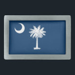 South Carolina State Flag Belt Buckle<br><div class="desc">Patriotic South Carolina state flag.</div>