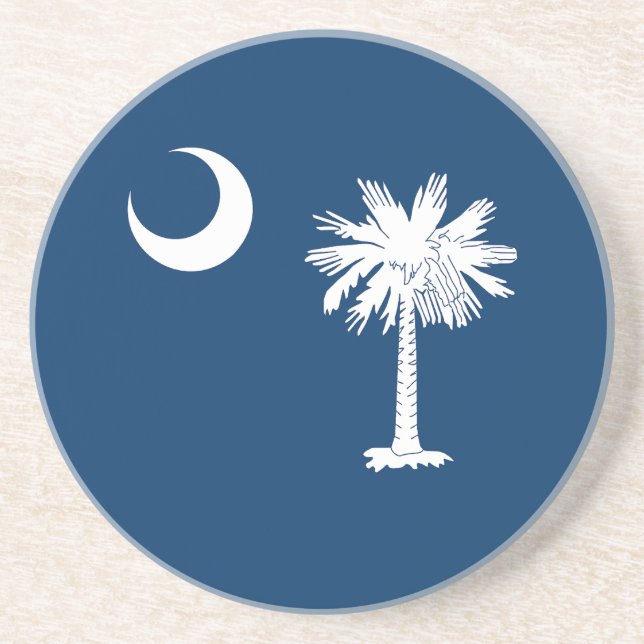 South Carolina State Flag Coaster (Front)