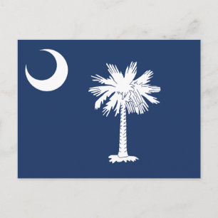 South Carolina State Flag Crescent Moon Postcard