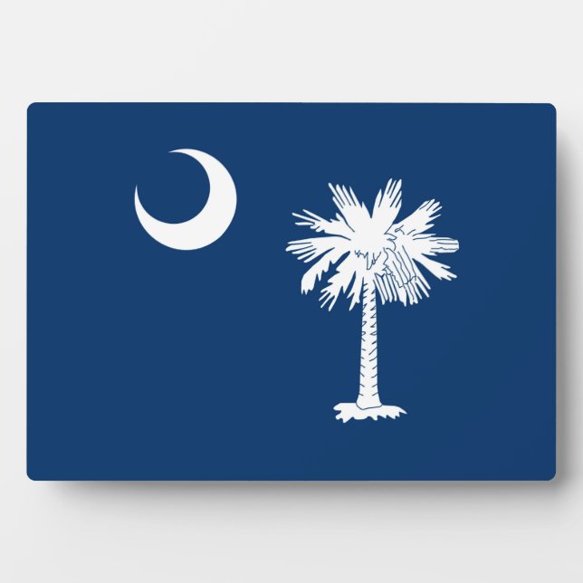 South Carolina State Flag Design Accent Plaque (Front)