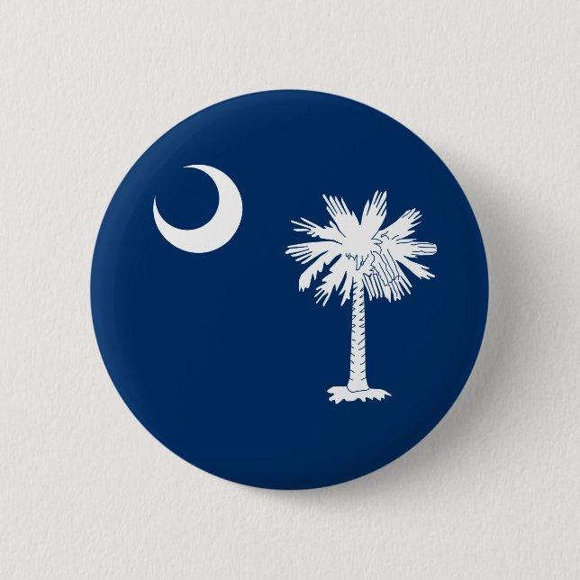 South Carolina State Flag Design Decor 6 Cm Round Badge (Front)