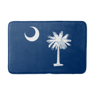 South Carolina State Flag Design Decor Bath Mat