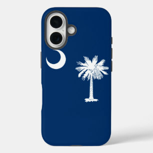 South Carolina State Flag Design Decor iPhone 16 Case