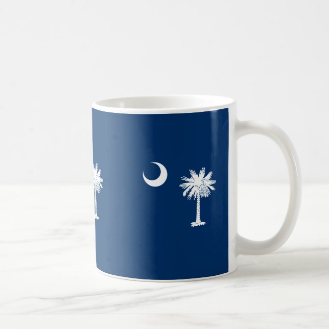 South Carolina State Flag Design Decor Coffee Mug (Right)