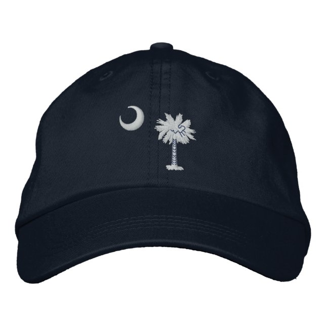 South Carolina State Flag Design Embroidered Hat (Front)