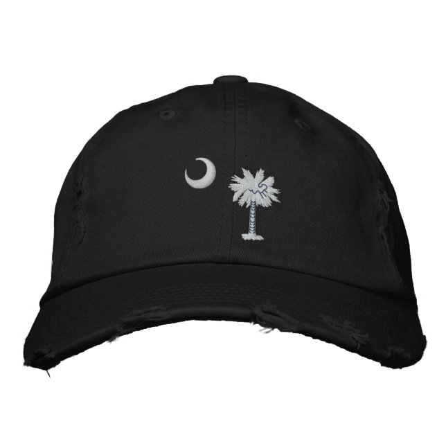South Carolina State Flag Design Embroidered Hat (Front)