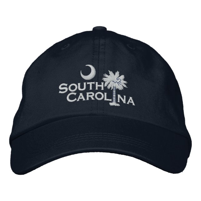 South Carolina State Flag Design Embroidered Hat (Front)