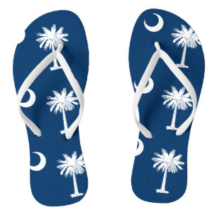 South Carolina State flag Jandals