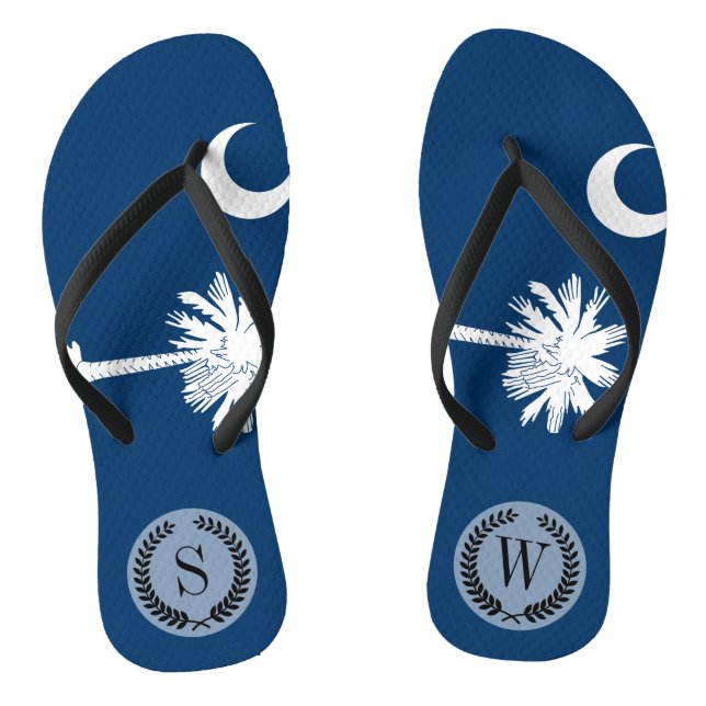 South Carolina State Flag Jandals (Footbed)