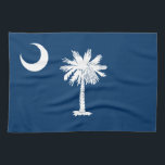 South Carolina State Flag Tea Towel<br><div class="desc">Patriotic South Carolina state flag.</div>