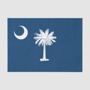 South Carolina State Flag Tissue Paper
