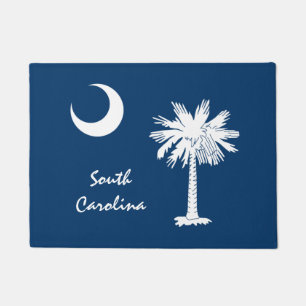 South Carolina State & Flag USA house mat /sport