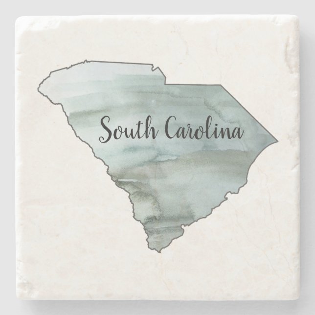 South Carolina State Illustration  Stone Coaster (Front)