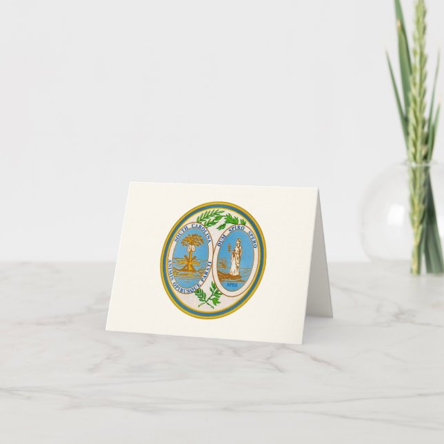 South Carolina State Seal  Thank You Card (Front)