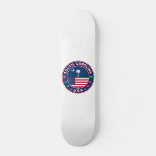 South Carolina sticker, phone case, tote bag Skateboard