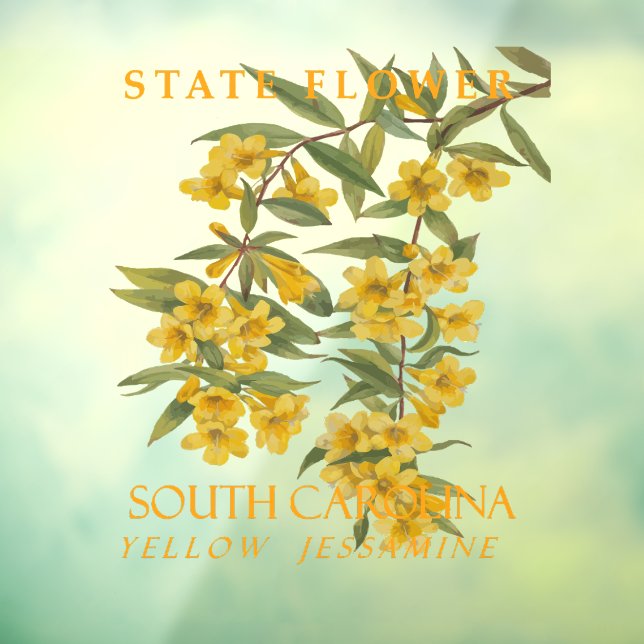 South Carolina Territory Flower Yellow Jasmine (Sheet 3)
