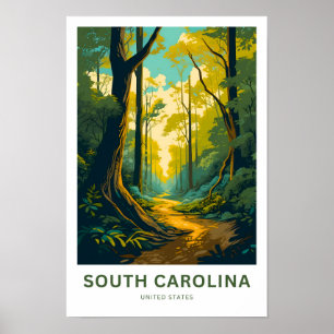 South Carolina United States Travel Print