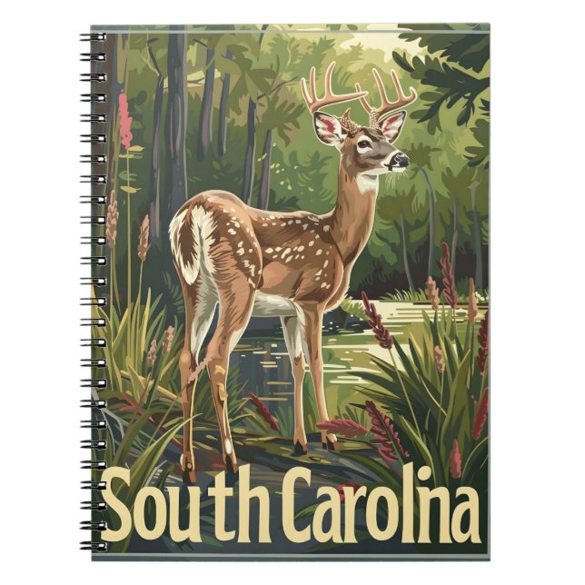 South Carolina White-tailed deer Notebook (Front)