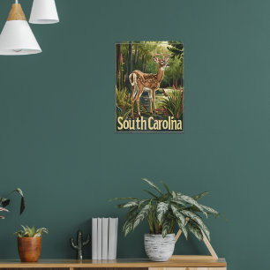 South Carolina White-tailed deer Poster