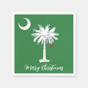 South Carolina Xmas Cocktail Napkins