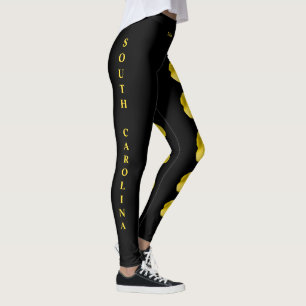 South Carolina Yellow Jessamine Flower Leggings