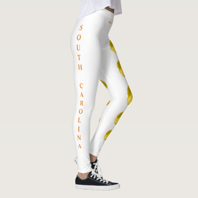 South Carolina Yellow Jessamine Flower Leggings (Right)