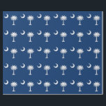 South Carolina's Moon & Palm Tree Wrapping Paper<br><div class="desc">Fun! Fun! Fun!  South Carolina's State Flag reproduced on wrapping paper!</div>