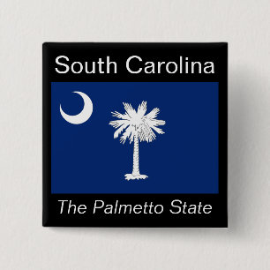 South Carolinian Flag Button