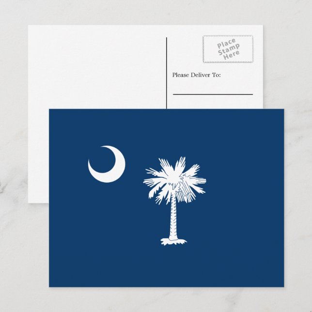 South Carolinian Flag, Flag of South Carolina Postcard (Front/Back)