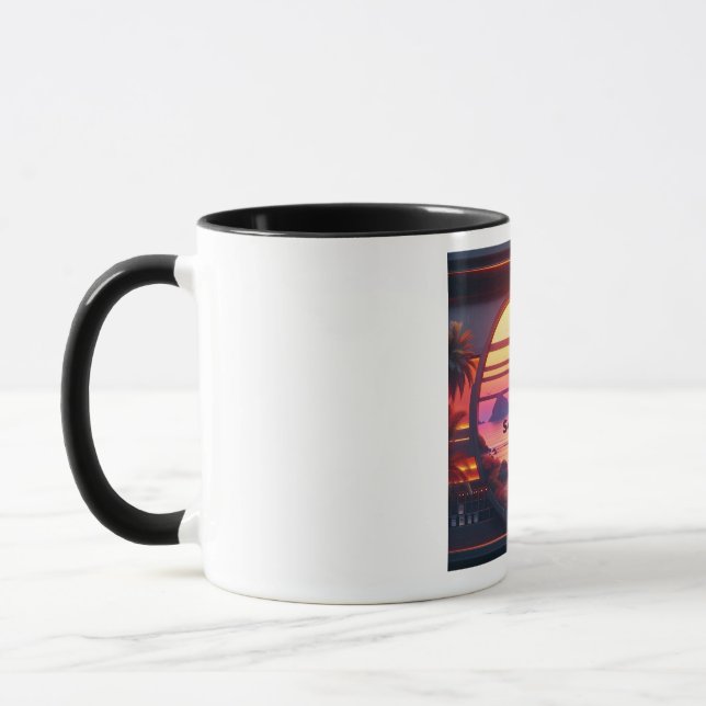 South Coast Live Radio Futuristic designer mug (Left)
