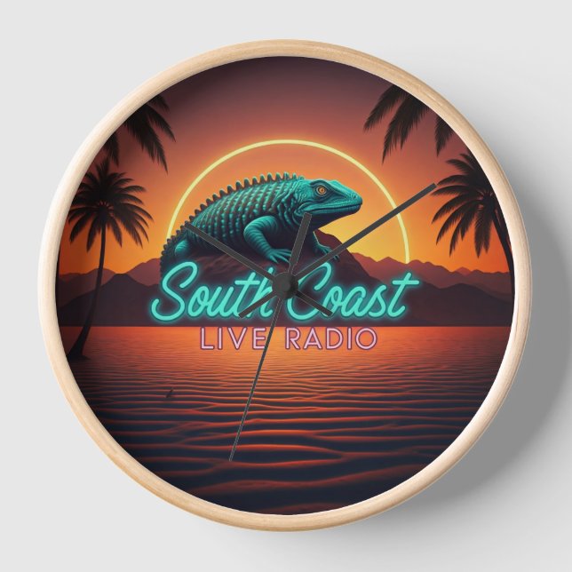 South Coast Live Radio Wall Clock (Front)