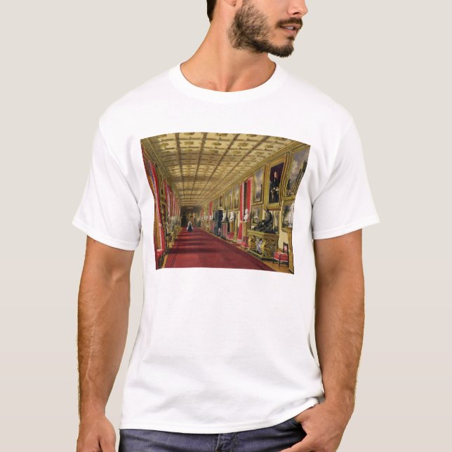 South Corridor, Windsor Castle, 1838 (chromolitho) T-Shirt (Front)