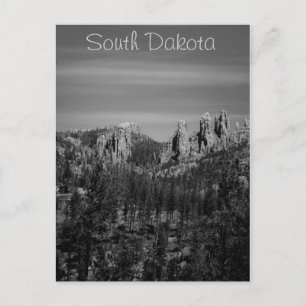 South Dakota B/W postcard