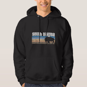 South Dakota Badlands Bison Lovers SD Vacation Hoodie