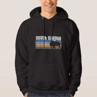South Dakota Badlands Bison Lovers SD Vacation  Hoodie