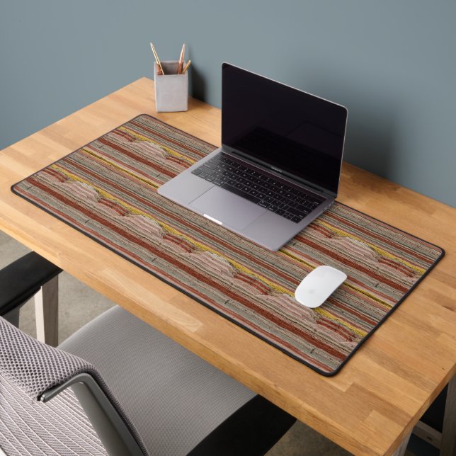 South Dakota Badlands Rock Layers - Geological Str Desk Mat (Office 2)