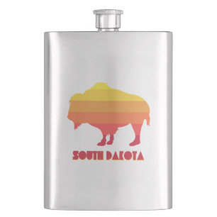 South Dakota Bison Hip Flask