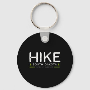 South Dakota Black Elk Wilderness Hike Tree Retro Key Ring