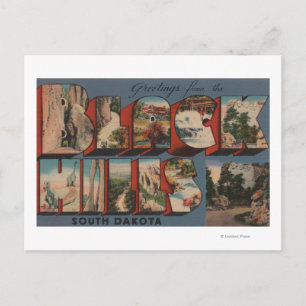 South Dakota - Black Hills - Mt. Rushmore Postcard