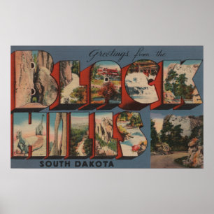 South Dakota - Black Hills - Mt. Rushmore Poster