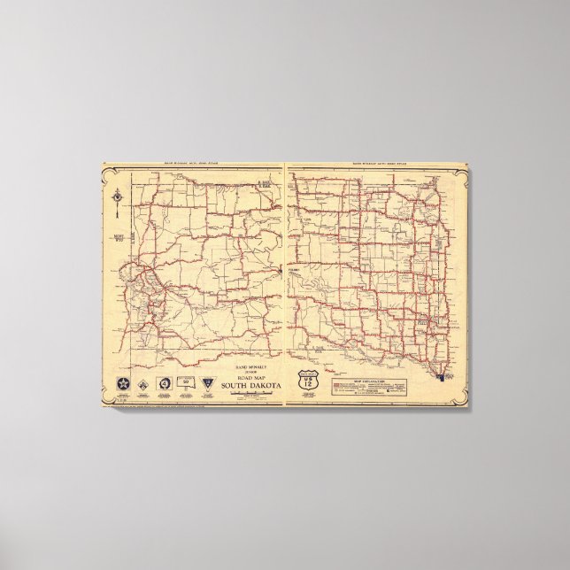 South Dakota Canvas Print (Front)