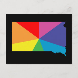 south dakota colour burst postcard