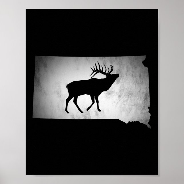 South Dakota Elk Hunting  Poster (Front)