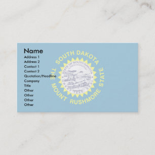South Dakota Flag Business Card