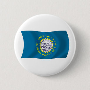 South Dakota Flag Button