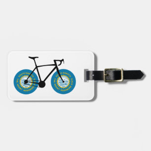 South Dakota Flag Cycling Luggage Tag