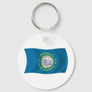 South Dakota Flag Keychain