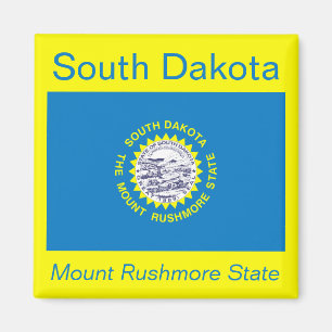South Dakota Flag Magnet