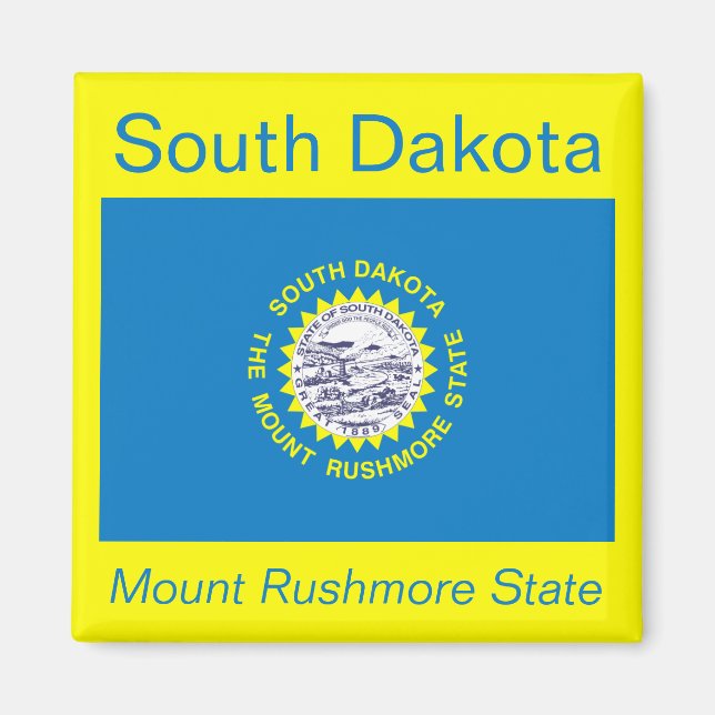South Dakota Flag Magnet (Front)