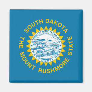 South Dakota Flag Magnet